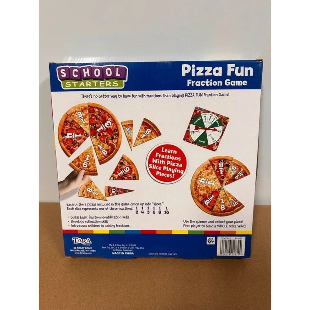 School Starters Pizza Fun Fraction Game